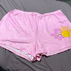 SHEIN Pink Graphic Women Shorts